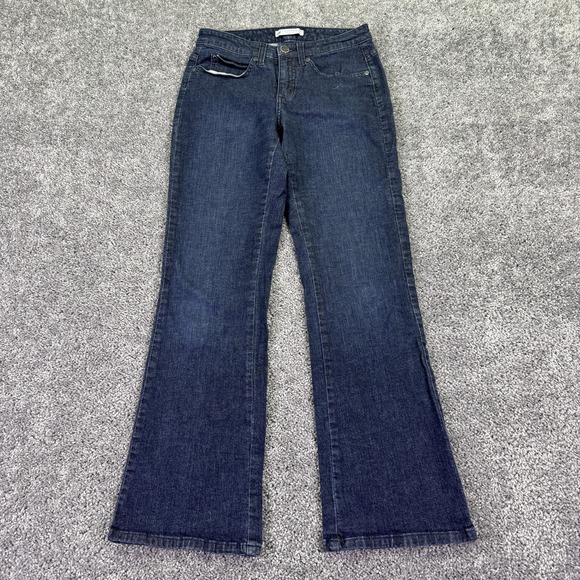 Lee Denim - Lee Jeans Womens 6 Short Blue Slender Secret Bootcut Stretch Dark Wash Denim